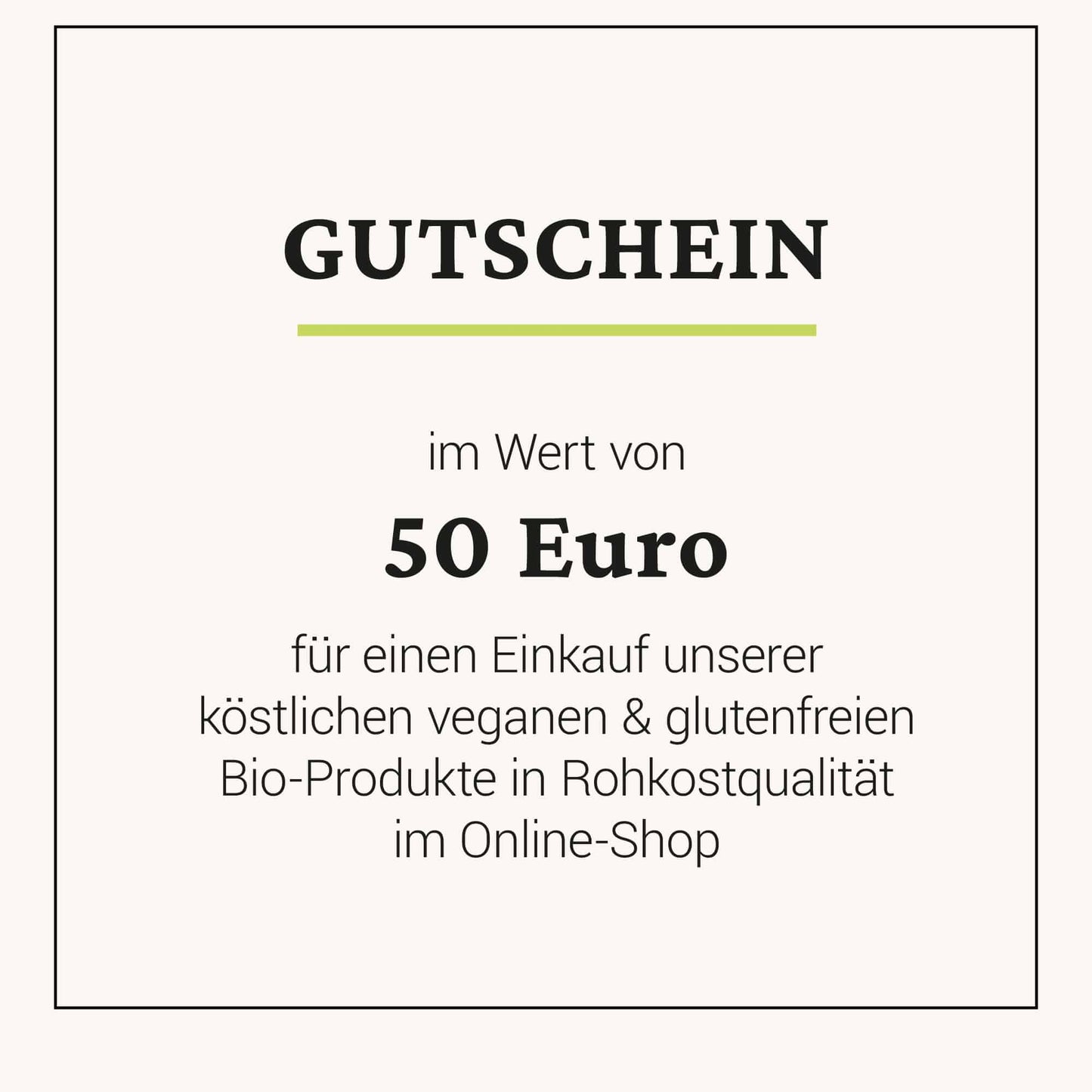 Gutschein - 50 EUR