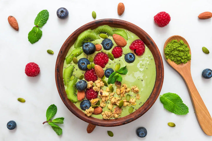 Grüne Chia-Bowl für 2 Personen