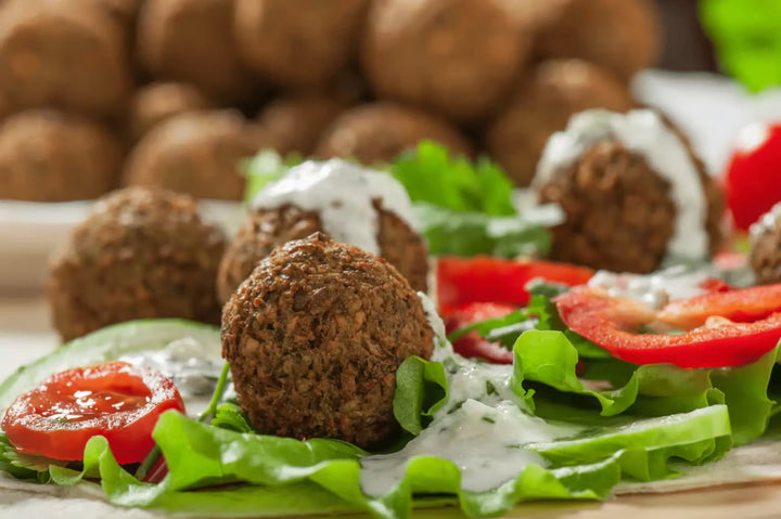 Falafel mit Koriander-Zaziki