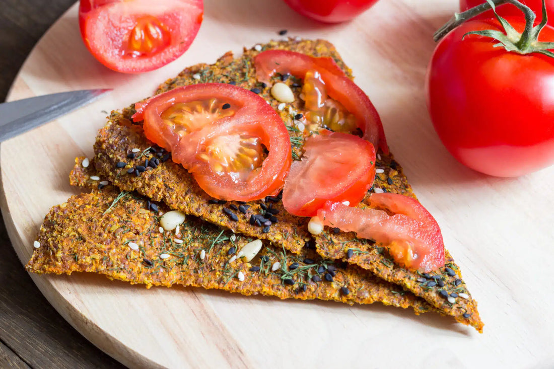 Kürbis-Wildkräuter-Kräcker (Roh, vegan und glutenfrei)