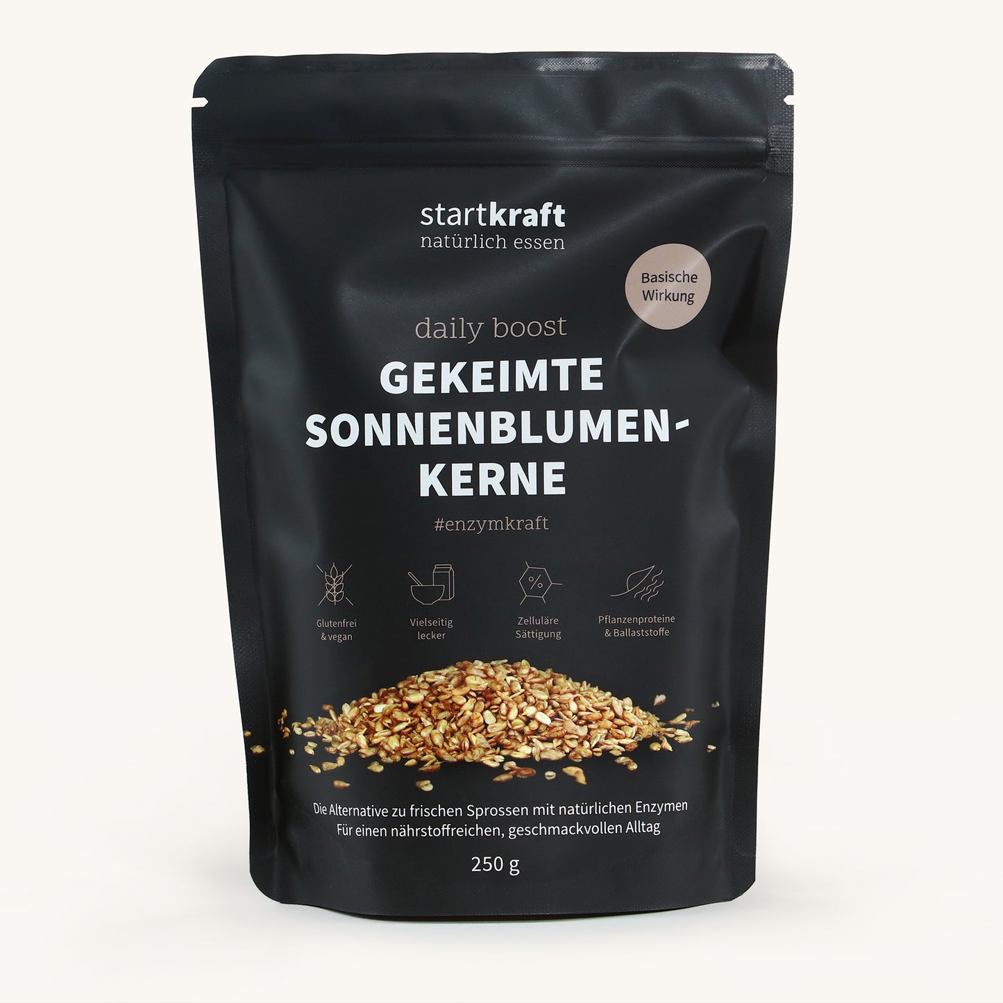 Gekeimte Sonnenblumenkerne