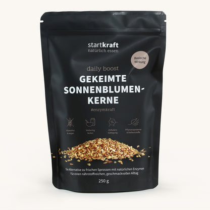 Gekeimte Sonnenblumenkerne