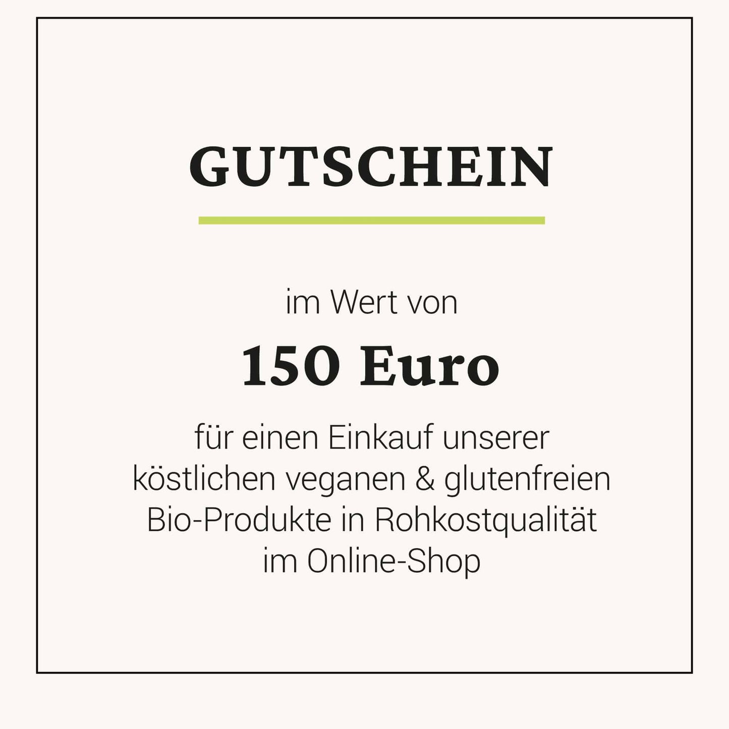 Gutschein - 150 EUR