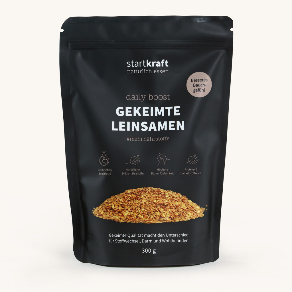 Gekeimte Leinsamen
