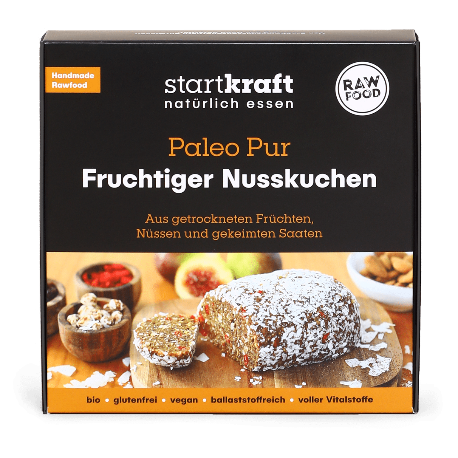 Fruchtiger Nusskuchen - Startkraft Rawfood